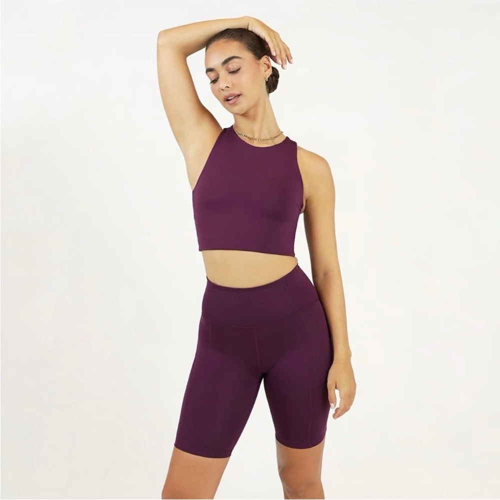 Girlfriend Collective sports bra and Shorts Set sz M